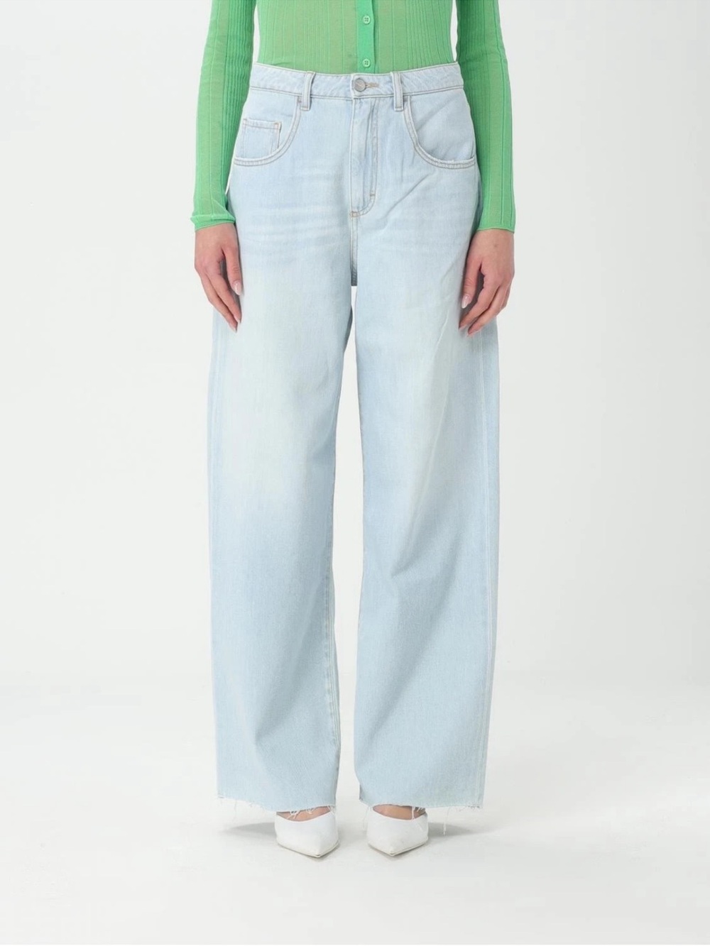 ICON Denim Poppy High Rise Wide Leg Jeans Light Wash Women’s Size 27